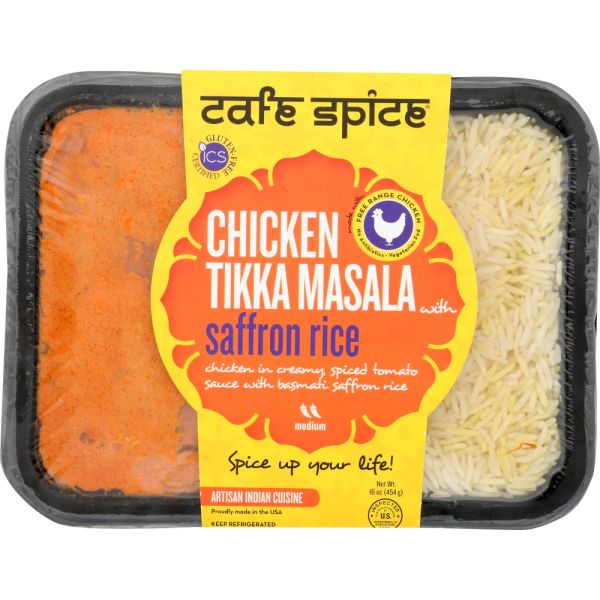 CAFE SPICE: Chicken Tikka Masala Saffron Rice, 16 oz