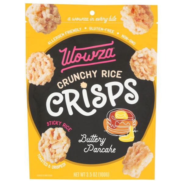 WOWZA: Buttery Pancake Crunchy Rice Crisps, 3.5 oz