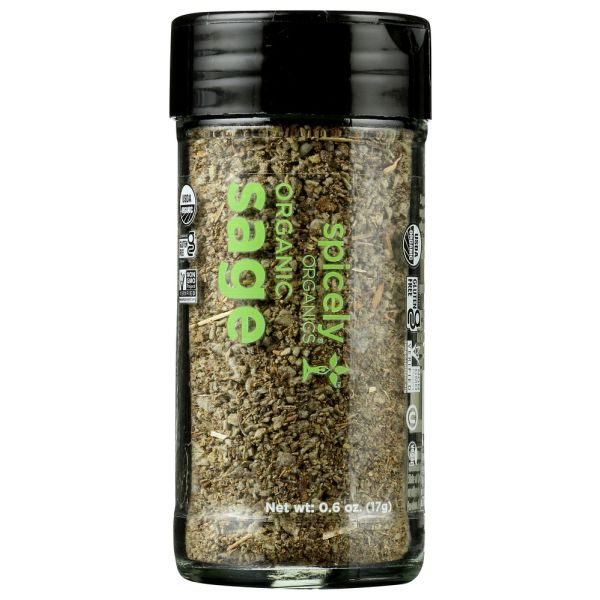 SPICELY ORGANICS: Spice Sage Jar, 0.6 oz