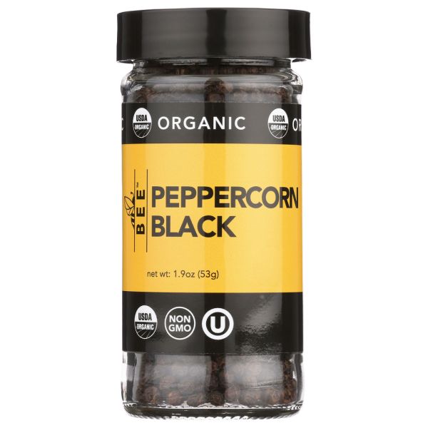 BEE SPICES: Spices Pepprcrn Blk Org, 1.9 oz