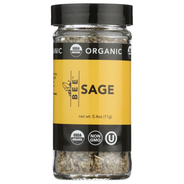 BEE SPICES: Organic Sage, 0.4 oz