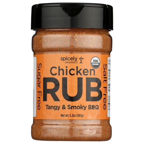 SPICELY ORGANICS: Tangy And Smoky Bbq Chicken Rub, 5.2 oz