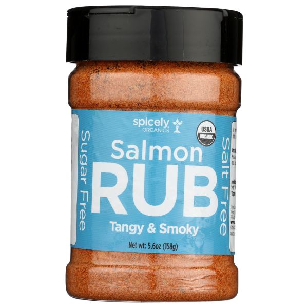 SPICELY ORGANICS: Tangy And Smoky Salmon Rub, 5.6 oz
