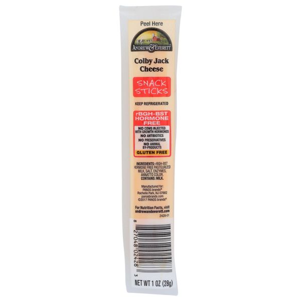 ANDREW & EVERETT: Colby Jack Cheese Stick, 1 oz
