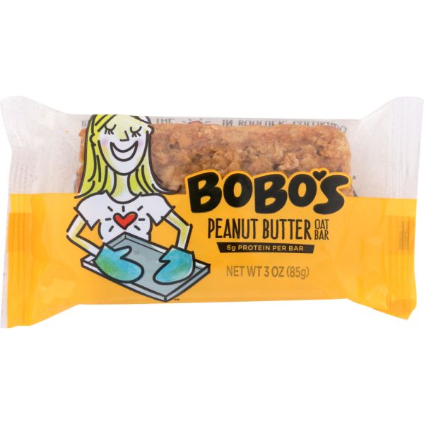 BOBO'S OAT BARS: All Natural Bar Peanut Butter, 3 oz