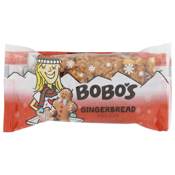 BOBOS OAT BARS: Bar Gingerbread, 3 OZ