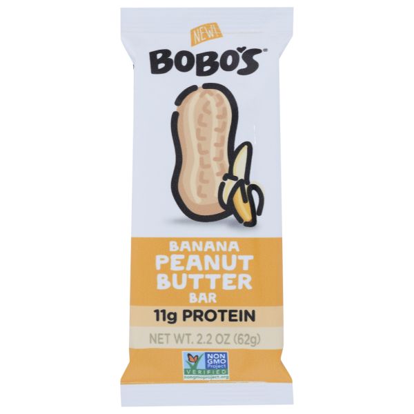 BOBOS OAT BARS: Banana Peanut Butter Protein Bar, 2.2 oz