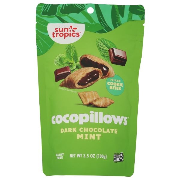 SUN TROPICS: Dark Chocolate Mint Cocopillows, 3.5 oz