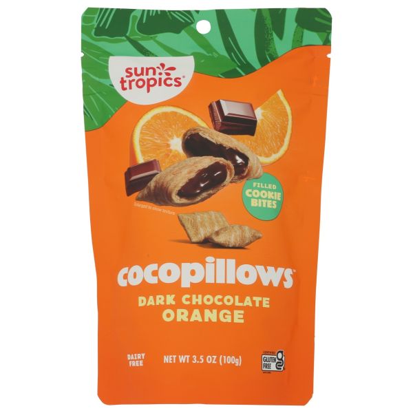 SUN TROPICS: Dark Chocolate Orange Cocopillows, 3.5 oz