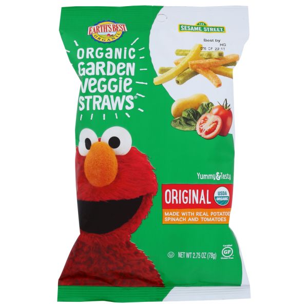 EARTHS BEST: Original Organic Garden Veggie Straws, 2.75 oz