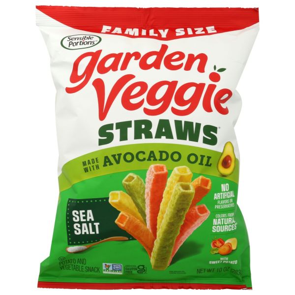 SENSIBLE PORTIONS: Sea Salt Garden Veggie Straws, 10 oz