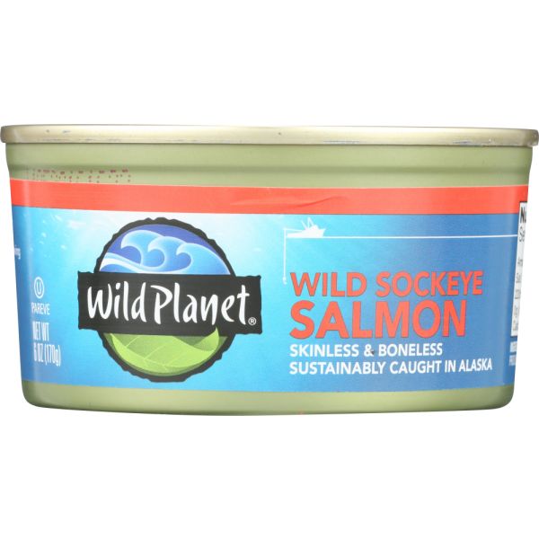 WILD PLANET: Wild Sockeye Salmon, 6 oz