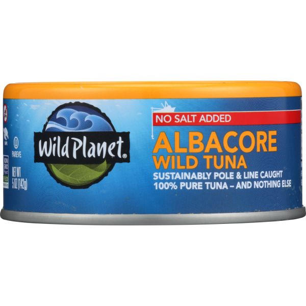 WILD PLANET: Wild Albacore Tuna No Salt Added, 5 oz