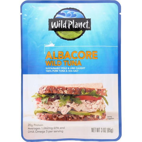 WILD PLANET: Wild Albacore Tuna Pouch, 3 oz
