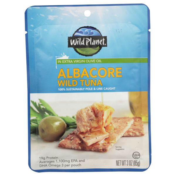 WILD PLANET: Albacore Wild Tuna Extra Virgin Olive Oil, 3 oz