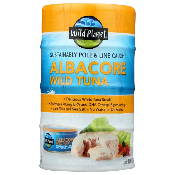 WILD PLANET: Albacore Wild Tuna 4pk, 20 oz