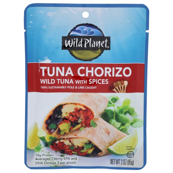 WILD PLANET: Tuna Chorizo, 3 oz