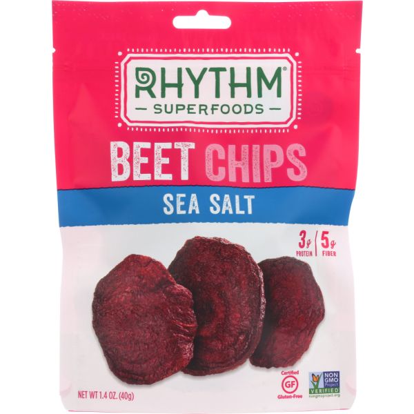 RHYTHM SUPERFOODS: Sea Salt Beet Chips, 1.4 oz
