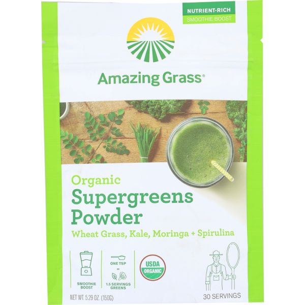 AMAZING GRASS: Supergreen 30Serv Org, 5.29 oz