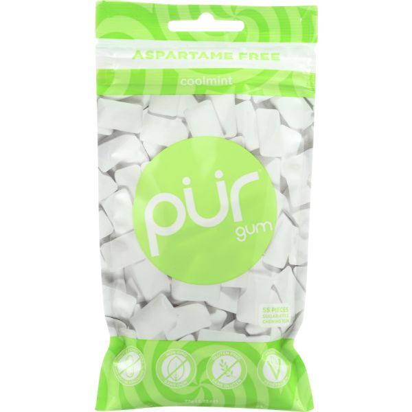 Pur Gum Sugar-Free Cool Mint Chewing Gum, 2.82 oz