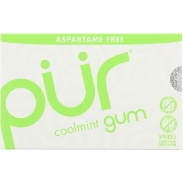PUR: Coolmint Gum, 9 pc