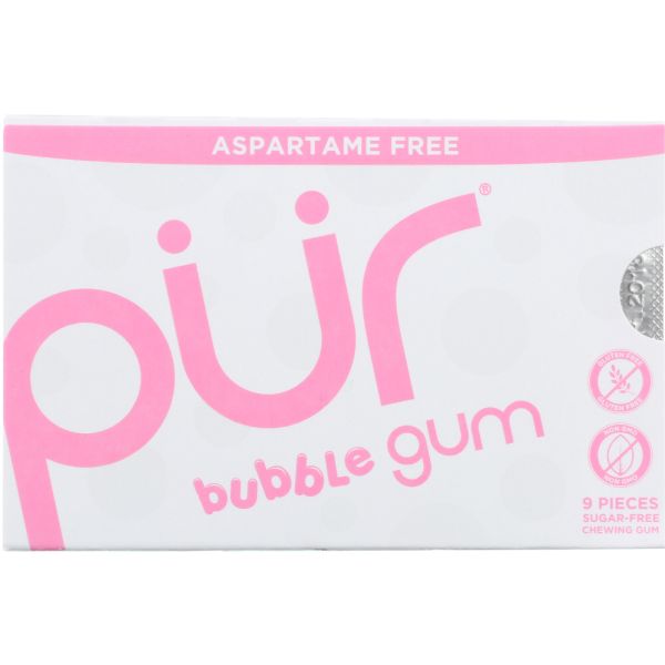 PUR: Bubblegum Sugar Free, 9 ct