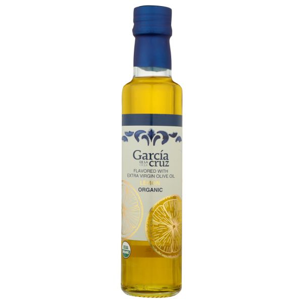 GARCIA DE LA CRUZ: Lemon Flavored Organic Extra Virgin Olive Oil, 8.4 fo