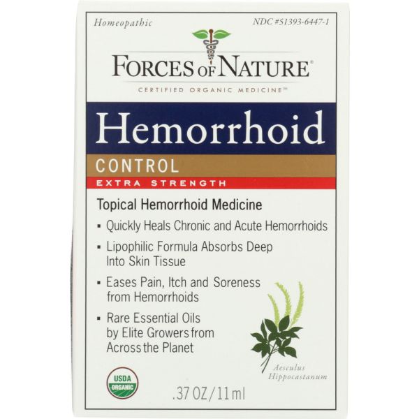 FORCES OF NATURE: Hemorrhoid Control Extra Strength, 11 ml