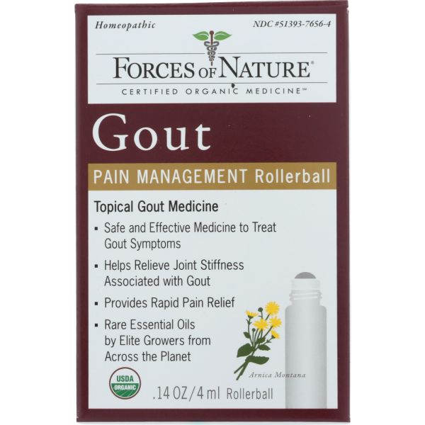FORCES OF NATURE: Gout Pain Management Rollerball, .14 oz