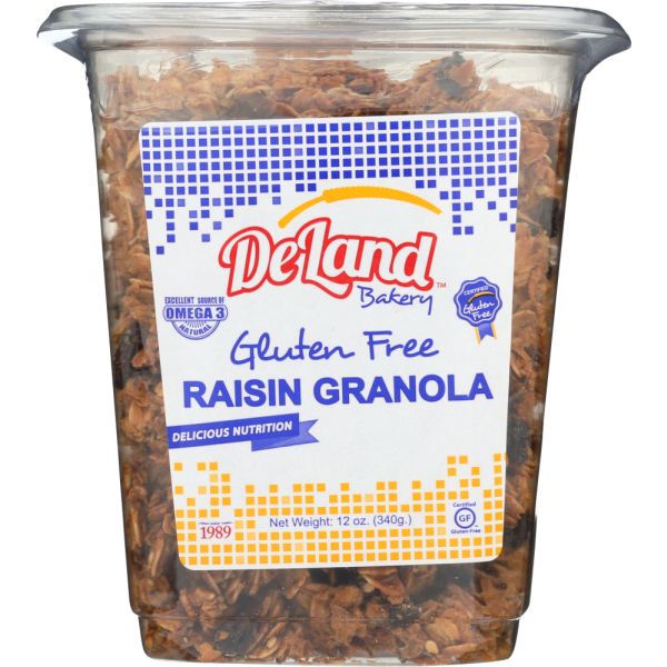 DELAND: Gluten Free Raisin Granola, 12 oz