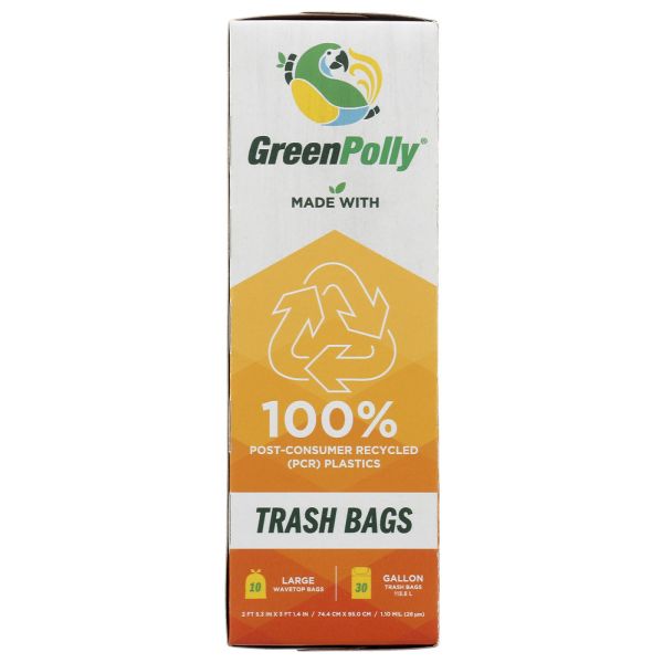 GREENPOLLY: Trash Bags, 30 ga