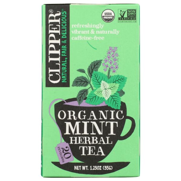 CLIPPER: Organic Mint Herbal Tea, 1.23 oz
