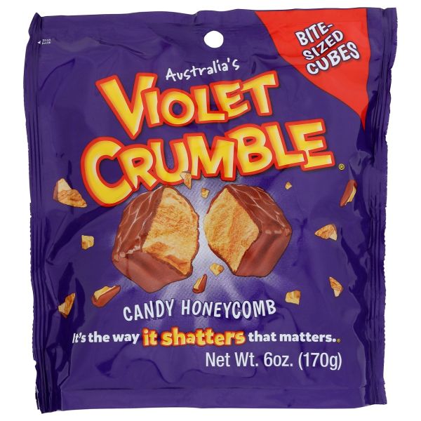 VIOLET CRUMBLE: Candy Honeycomb, 6 oz