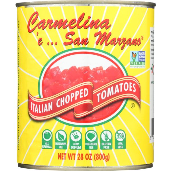 CARMELINA E SAN MARZANO: Tomato Italian Chopped Puree, 28 oz