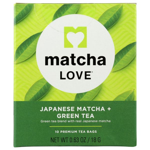 MATCHA LOVE: Japanese Matcha Plus Green Tea, 10 bg