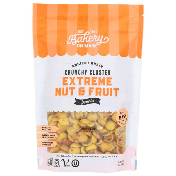 BAKERY ON MAIN: Gluten Free Granola Extreme Nut & Fruit, 11 oz