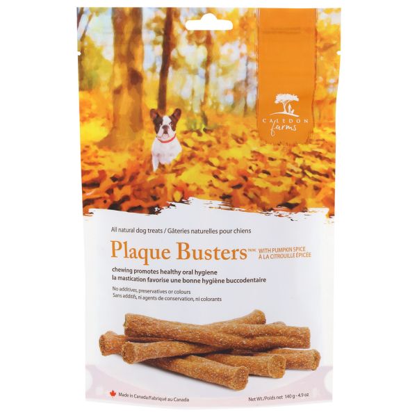 CALEDON FARMS: Plaque Busters With Pumpkin Spice, 4.9 oz