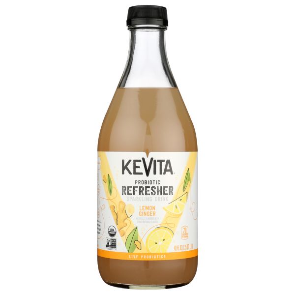 KEVITA: Lemon Ginger Sparkling Probiotic, 40 fo