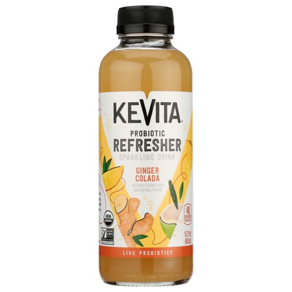 KEVITA: Drink Probiotic Sparkling Ginger Colada, 15.2 fo