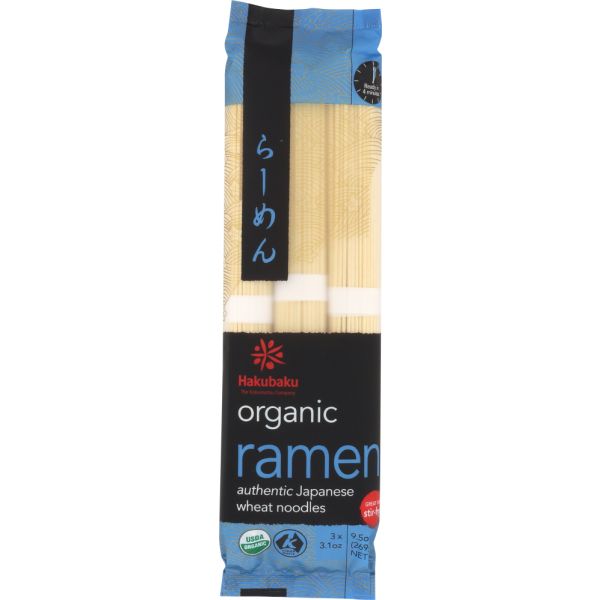 HAKUBAKU: Organic Ramen Noodles, 9.5 oz