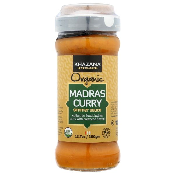 KHAZANA: Madras Curry Simmer Sauce, 12.7 oz