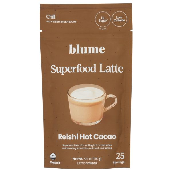BLUME: Reishi Hot Cacao Superfood Latte, 4.4 oz