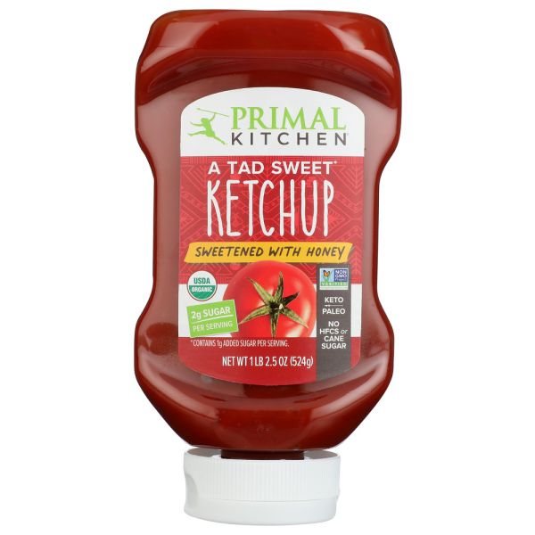 PRIMAL KITCHEN: Ketchup with Honey, 18.5 oz