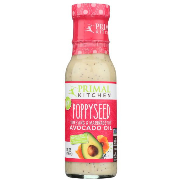 PRIMAL KITCHEN: Poppyseed Dressing and Marinade, 8 fo