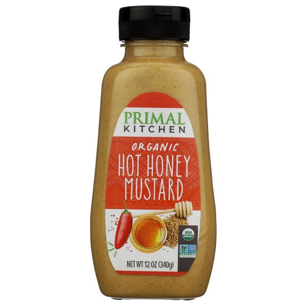 PRIMAL KITCHEN: Organic Hot Honey Mustard, 12 oz