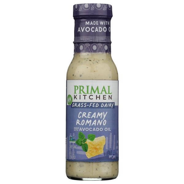 PRIMAL KITCHEN: Creamy Romano Dairy Dressing, 8 fo