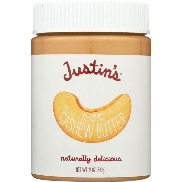 JUSTINS: Cashew Classic Nut Butter, 12 oz