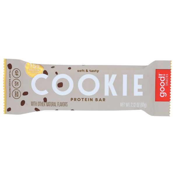 GOOD SNACKS: Cookie Protein Bar, 2.12 oz