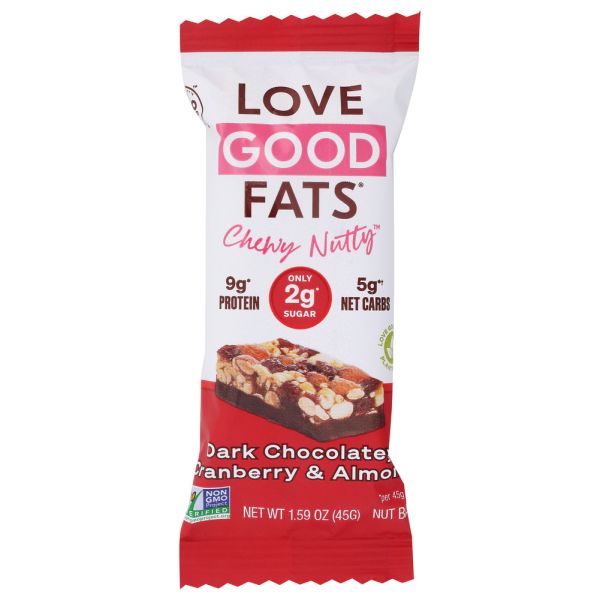 LOVE GOOD FATS: Bar Drk Choc Crnbry Almnd, 1.59 oz