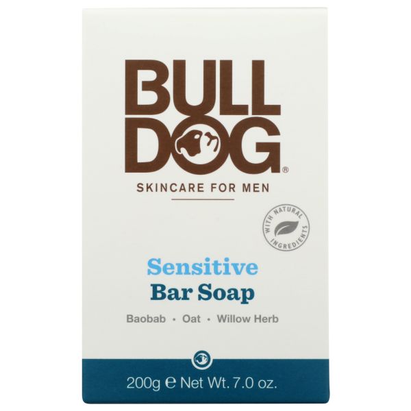 BULLDOG: Sensitive Soap Bar, 7 oz